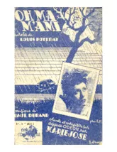 download the accordion score Oh Ma M'ami (Chant : Marie José) in PDF format