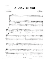 descargar la partitura para acordeón A l'eau de rose en formato PDF