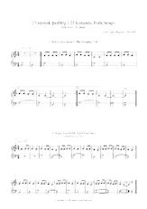 télécharger la partition d'accordéon Album de 23 Icelandic Folk Songs pour piano (Folklore Islandais) au format PDF