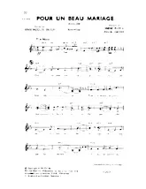 download the accordion score Pour un beau mariage (Marche) in PDF format