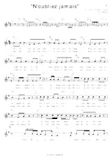 descargar la partitura para acordeón N'oubliez jamais (Arrangement : Pierre Boinay) en formato PDF
