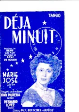 télécharger la partition d'accordéon Déjà minuit (Tango Chanté) au format PDF