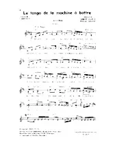 scarica la spartito per fisarmonica Le tango de la machine à battre in formato PDF