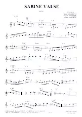 scarica la spartito per fisarmonica Sabine Valse in formato PDF