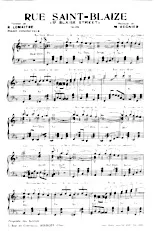 descargar la partitura para acordeón Rue Saint Blaize (St Blaise street) (Slow Chanté) en formato PDF