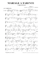 descargar la partitura para acordeón Mariage à Tarente (Tarentelle) en formato PDF