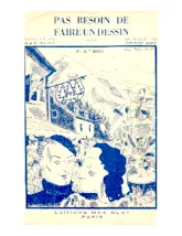 descargar la partitura para acordeón Pas besoin de faire un dessin (Java Chantée) en formato PDF