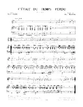 descargar la partitura para acordeón C'était du temps perdu (Slow Rock) en formato PDF