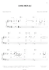 download the accordion score Dans mon île in PDF format