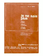 download the accordion score Je ne sais plus (Slow Rock) in PDF format