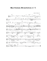 télécharger la partition d'accordéon Bachianas Brasileiras n°5 au format PDF