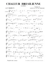 scarica la spartito per fisarmonica Chaleur Brésilienne (Samba) in formato PDF