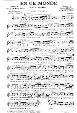 scarica la spartito per fisarmonica En ce monde (Este Mundo) (Tango Chanté) in formato PDF