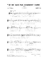 download the accordion score Je ne sais pas comment faire (Jerck) in PDF format
