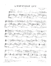 download the accordion score C'est parce que in PDF format