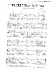 descargar la partitura para acordeón Récréation Bambine (Petite pièce très facile) en formato PDF