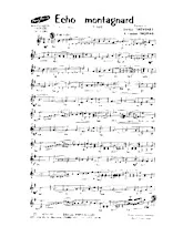 scarica la spartito per fisarmonica Echo Montagnard (Valse) in formato PDF