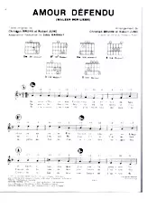 descargar la partitura para acordeón Amour défendu (Walzer der Liebe) (Valse) en formato PDF