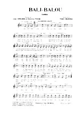 scarica la spartito per fisarmonica Bali Balou (Samba) in formato PDF