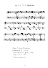 télécharger la partition d'accordéon Dans la forêt lointaine au format PDF