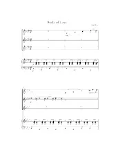 scarica la spartito per fisarmonica Waltz of love (Quartet) in formato PDF