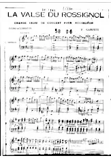 scarica la spartito per fisarmonica La valse du rossignol (Grande valse de concert)  in formato PDF