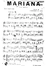 scarica la spartito per fisarmonica Mariana (Valse Musette) in formato PDF