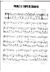 download the accordion score Prenez le temps de chanter (Valse Fox) in PDF format