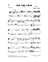 descargar la partitura para acordeón Sur ton cœur (Tango) en formato PDF