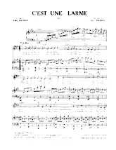 download the accordion score C'est une larme (Slow) in PDF format