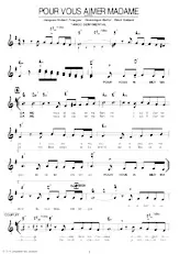 scarica la spartito per fisarmonica Pour vous aimer Madame (Tango) in formato PDF
