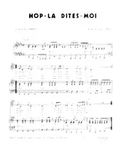 descargar la partitura para acordeón Hop La Dites moi (Chant : C Jérôme) en formato PDF