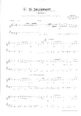 descargar la partitura para acordeón Si seulement (Boléro) en formato PDF