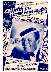 download the accordion score Appellez ça comme vous voulez (La chanson de L'argot) (Chant : Maurice Chevalier) (Valse Musette Chantée) in PDF format