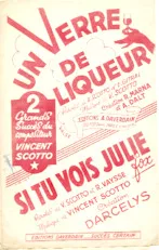 télécharger la partition d'accordéon Un verre de liqueur (Valse) + Si tu vois Julie (Fox) au format PDF