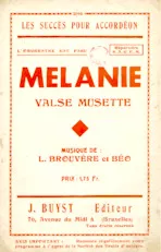 télécharger la partition d'accordéon Mélanie (Valse Musette) au format PDF