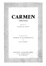 download the accordion score Carmen (Fantaisie) (Arrangement pour sociétés d'accordéonistes par Max Francy) (Conducteur) in PDF format