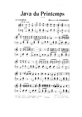 descargar la partitura para acordeón Java du printemps en formato PDF