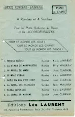 télécharger la partition d'accordéon Recueil 4 Rumbas et 4 Sambas au format PDF