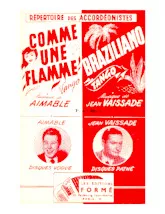 télécharger la partition d'accordéon Comme une flamme (Tango) au format PDF