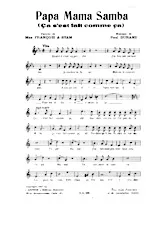 descargar la partitura para acordeón Papa Maman Samba (Ça s'est fait comme ça) en formato PDF