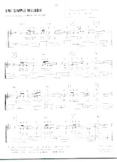 scarica la spartito per fisarmonica Une simple mélodie in formato PDF