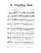 télécharger la partition d'accordéon A media luz (Demi clarté) (Orchestration Complète) (Tango) au format PDF