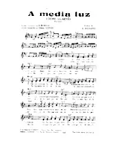 download the accordion score A media luz (Demi clarté) (Orchestration Complète) (Tango) in PDF format