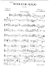 scarica la spartito per fisarmonica Bonheur perdu (boléro) in formato PDF