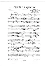 scarica la spartito per fisarmonica Quatre à Quatre (Arrangement Roger Samyn) (Mazurka) in formato PDF