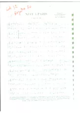 télécharger la partition d'accordéon Nuit à Paris (Valse) au format PDF
