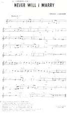scarica la spartito per fisarmonica Never Will I Marry (De : Greenwillow) in formato PDF