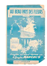 descargar la partitura para acordeón Au beau pays des fleurs (Tango) en formato PDF