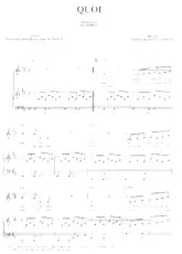 télécharger la partition d'accordéon Quoi (Chant : Jane Birkin) au format PDF